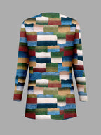 Women's fashionable and casual style set featuring a chiffon shawl and inner strappy printed pants, a daily casual 3pcs set