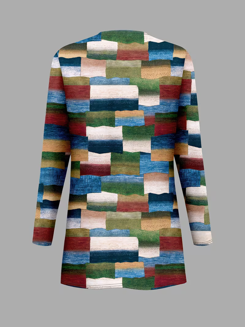 Women's fashionable and casual style set featuring a chiffon shawl and inner strappy printed pants, a daily casual 3pcs set