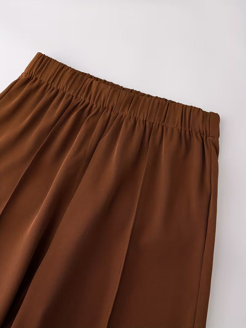 Women's fashionable and casual style set featuring a chiffon shawl and inner strappy printed pants, a daily casual 3pcs set