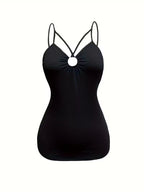 Women's fashionable and casual style set featuring a chiffon shawl and inner strappy printed pants, a daily casual 3pcs set