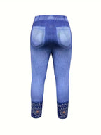 Women's fashionable and casual style set featuring a chiffon shawl and inner strappy printed pants, a daily casual 3pcs set