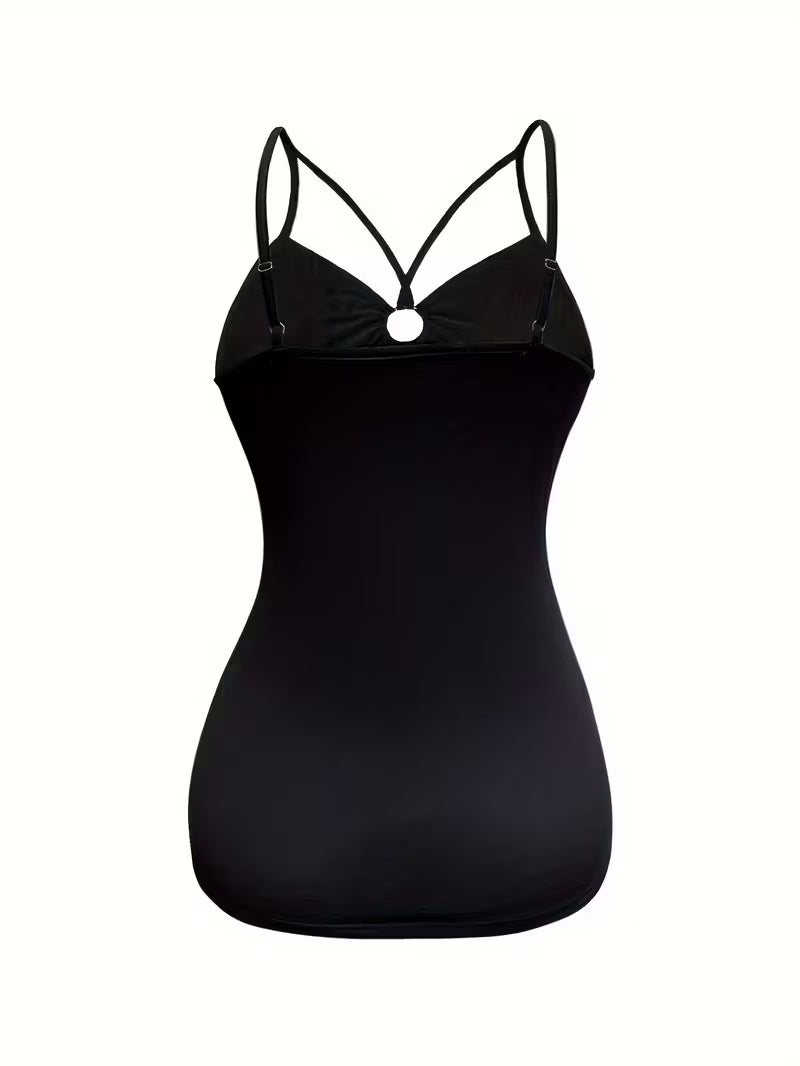 Women's fashionable and casual style set featuring a chiffon shawl and inner strappy printed pants, a daily casual 3pcs set