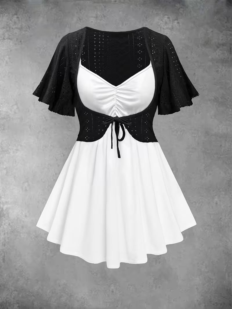 Women's fashionable and casual style set featuring a chiffon shawl and inner strappy printed pants, a daily casual 3pcs set