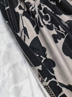 Women's fashionable and casual style set featuring a chiffon shawl and inner strappy printed pants, a daily casual 3pcs set