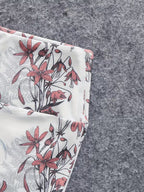 Women's fashionable and casual style set featuring a chiffon shawl and inner strappy printed pants, a daily casual 3pcs set