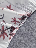 Women's fashionable and casual style set featuring a chiffon shawl and inner strappy printed pants, a daily casual 3pcs set