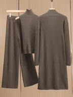 Women's fashionable and casual style set featuring a chiffon shawl and inner strappy printed pants, a daily casual 3pcs set